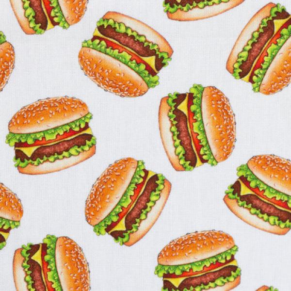 Baumwolle Druck Swafing Kim Hamburger auf Weiß